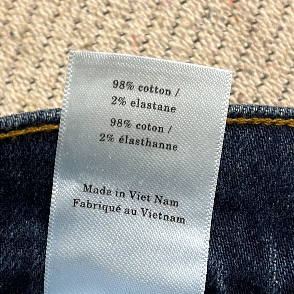 Everlane The Way High Jean Abyss Released Hem Straight leg Denim Jeans, size 25 - Picture 17 of 17